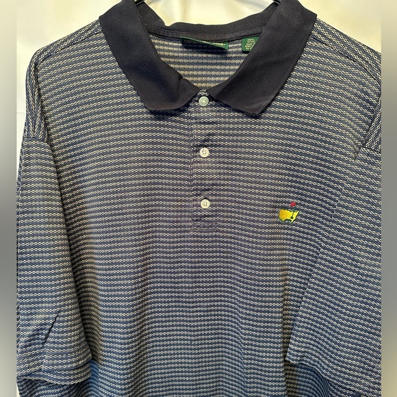 Masters Collection Amen Corner Golf Polo Men's Size XL Short Sleeves Navy Blue - Picture 2 of 9